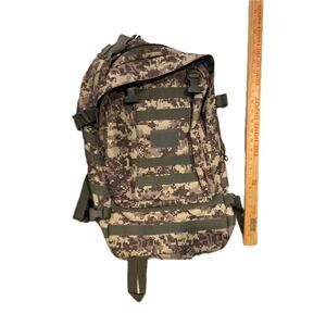Generic Desert Tan Green Camo Tactical Backpack